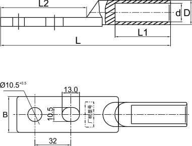 DTLFS方头双孔铜铝接线端子_配网金具_产品中心_五五世纪电气集团