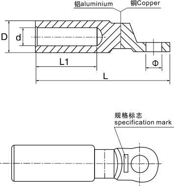 DTL-2 铜铝接线端子（出口型）_配网金具_产品中心_五五世纪电气集团