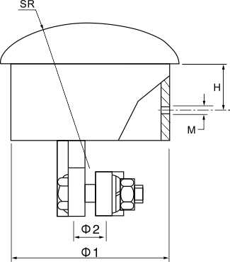 MGF1阻尼型封头_变电金具_产品中心_五五世纪电气集团