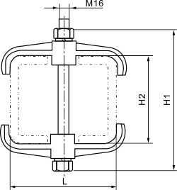 MCG槽形母线距离垫_变电金具_产品中心_五五世纪电气集团