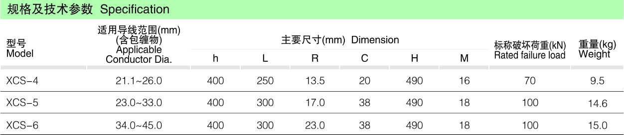 XCS型（双导线用）_线路金具_产品中心_五五世纪电气集团