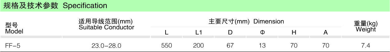 FF防振锤（500kV线路用）_线路金具_产品中心_五五世纪电气集团