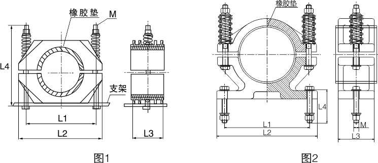 JGH高压电缆牢靠夹（中心）_配网金具_产品中心_五五世纪电气集团
