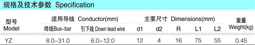 YZ  带电线夹_配网金具_产品中心_五五世纪电气集团
