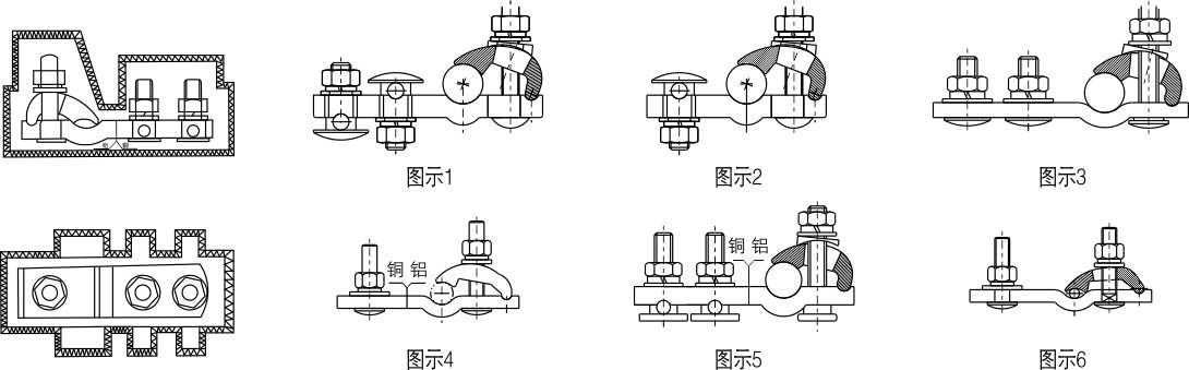 JKG、JKT、JKL型铜铝、铜、铝跨径进户线夹及绝缘外壳_配网金具_产品中心_五五世纪电气集团