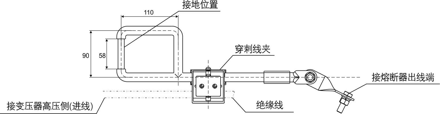 JBCFB系列穿刺型变压器接地线夹_配网金具_产品中心_五五世纪电气集团