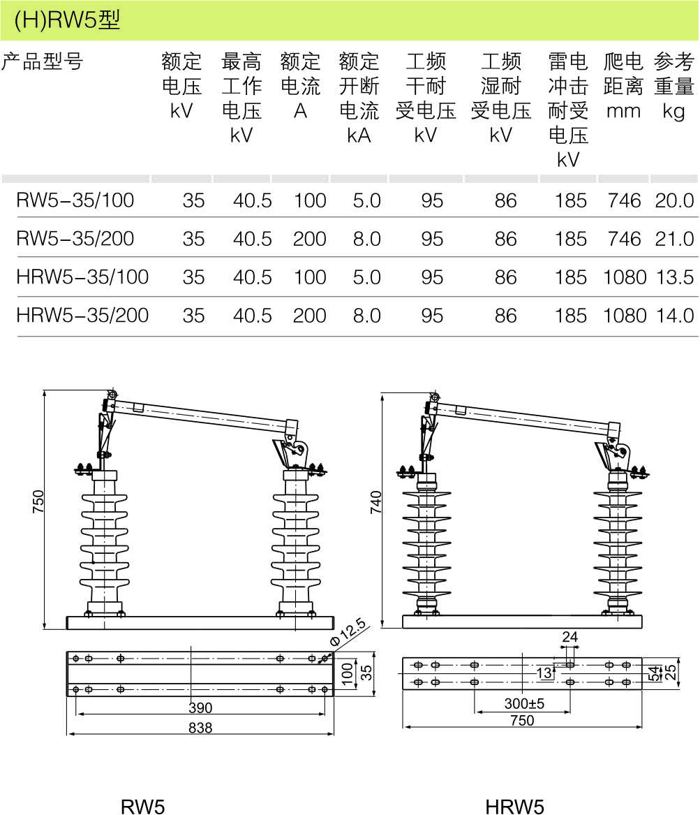 （H）RW5型_跌落式熔断器_产品中心_五五世纪电气集团