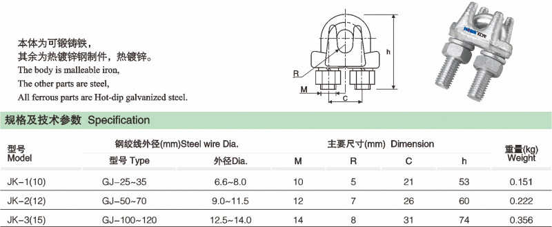 JK 钢线卡子_线路金具_产品中心_五五世纪电气集团